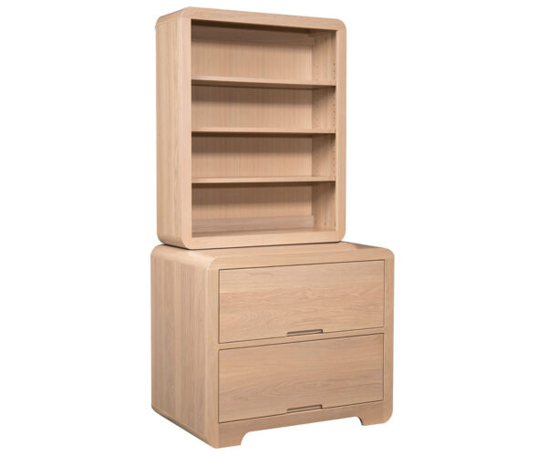 Europa Lateral File Cabinet With Bookcase Top