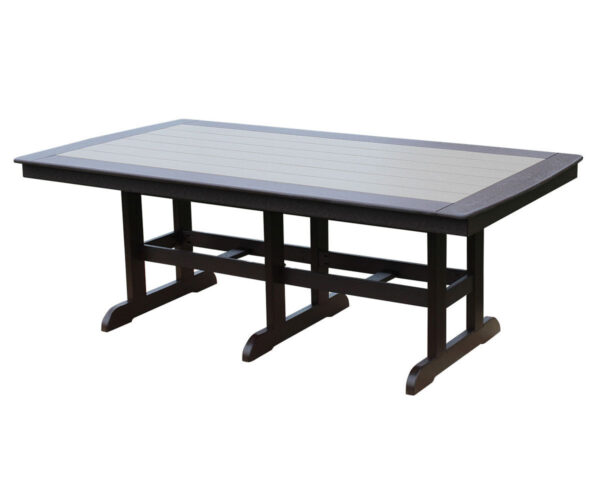 44" x 84" Rectangle Table With Trestle Legs