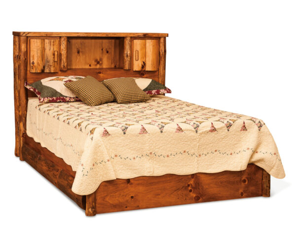 Bookcase Bed - Rustic Pine