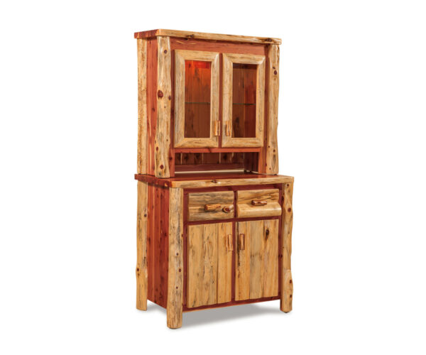 Small Kitchen Hutch with Touch Light